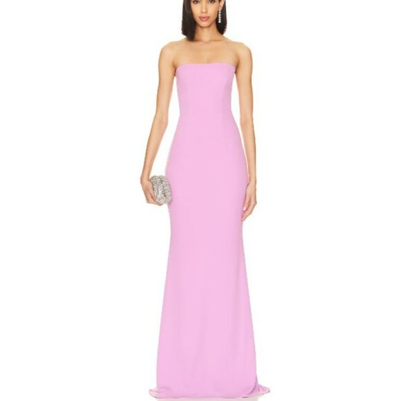 Katie May Mary Kate Cut Out Back Drape Formal Gown Maxi Dress Size Small NWT - Picture 2 of 7